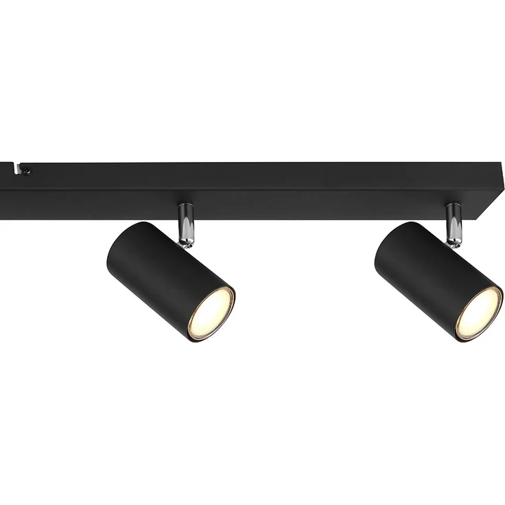 Deckenstrahler Deckenlampe, Metall schwarz, bewegliche Spots – Bild 7