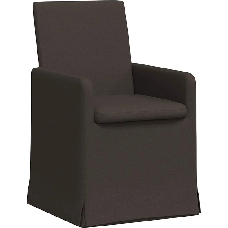 vidaXL Esszimmerstühle 2 pcs Dunkelgrau 57 x 67 x 95 cm Leinen 42017902 – Bild 1