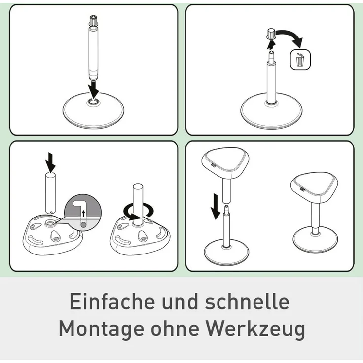 Leitz Stehhocker Ergo Active 65450085 hellgrau – Bild 8