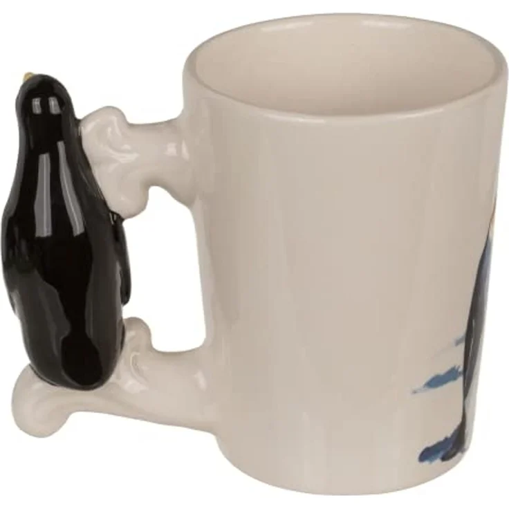 Tasse ca. 300 ml im 3D Design Meereswelt mit verschiedenen Motiven Kaffeetasse Pinguin – Bild 6