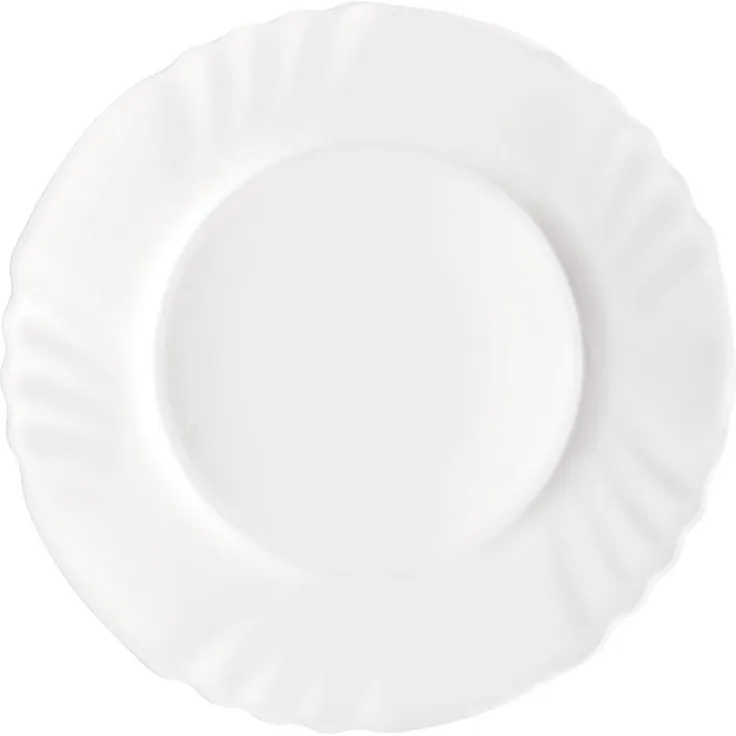 36x Dessertteller Weiß Flach Servierplatte Essen Speisen Geschirr Nachtisch Neu