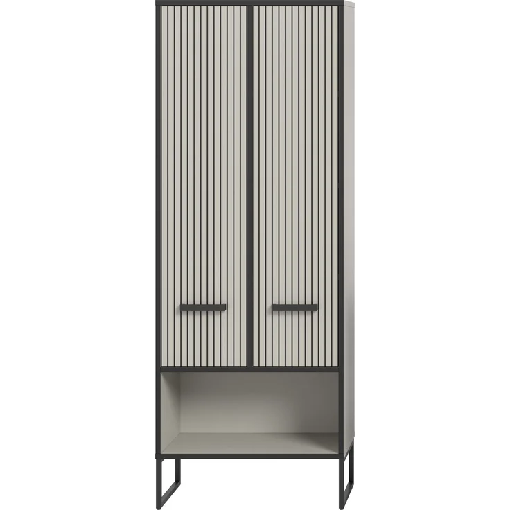 Hochschrank (B/H/T: 59x159x32 cm) in Kaschmir Nachbildung – Bild 2