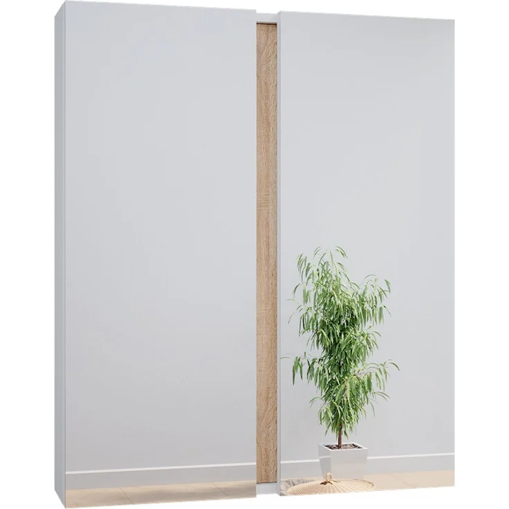 Badspiegelschrank Gloria Weiß 70.4 x 84 cm mit 2 Türen Vicco – Bild 1