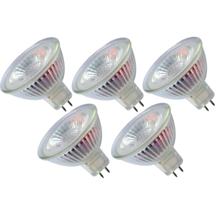 TRANGO LED-Leuchtmittel, 5er Set MR16-NT3 LED Leuchtmittel mit MR16 Fassung zum Austausch von herkömmlichen Halogen Leuchtmittel MR16 I GU5.3 I G4 12 Volt 3000K warmweiß, 5 St, Glühlampe, Reflektor Lampe, LED Birnen – Bild 2
