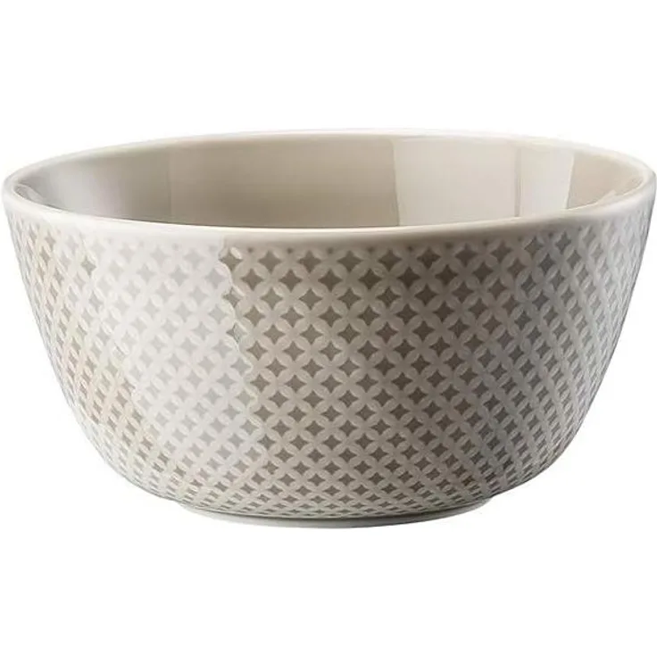 Müslischale 14 cm Junto Pearl Grey Rosenthal Bowl - Mikrowelle geeignet, Spülmaschinenfest