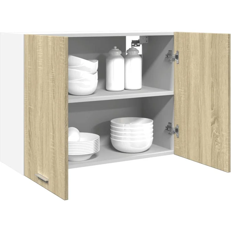 vidaXL Hängeschrank Lyon Sonoma-Eiche 80x31x60 cm Holzwerkstoff 849621 – Bild 3