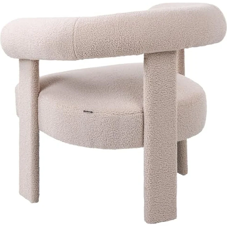 Sessel ILBRO Bouclé Hellbeige – Bild 6