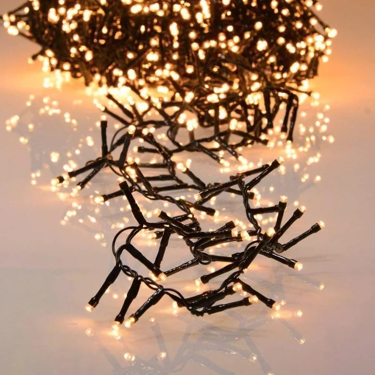 INtrenDU LED-Lichterkette Lichterkette EXTRA warmeiß 1200LED, mit itegriertem Timer, Beleuchtungsprogrammen und Memoryfunktion – Bild 1