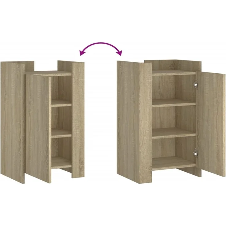 vidaXL Sideboard Sonoma-Eiche 45x35x75 cm Holzwerkstoff 848397 – Bild 11
