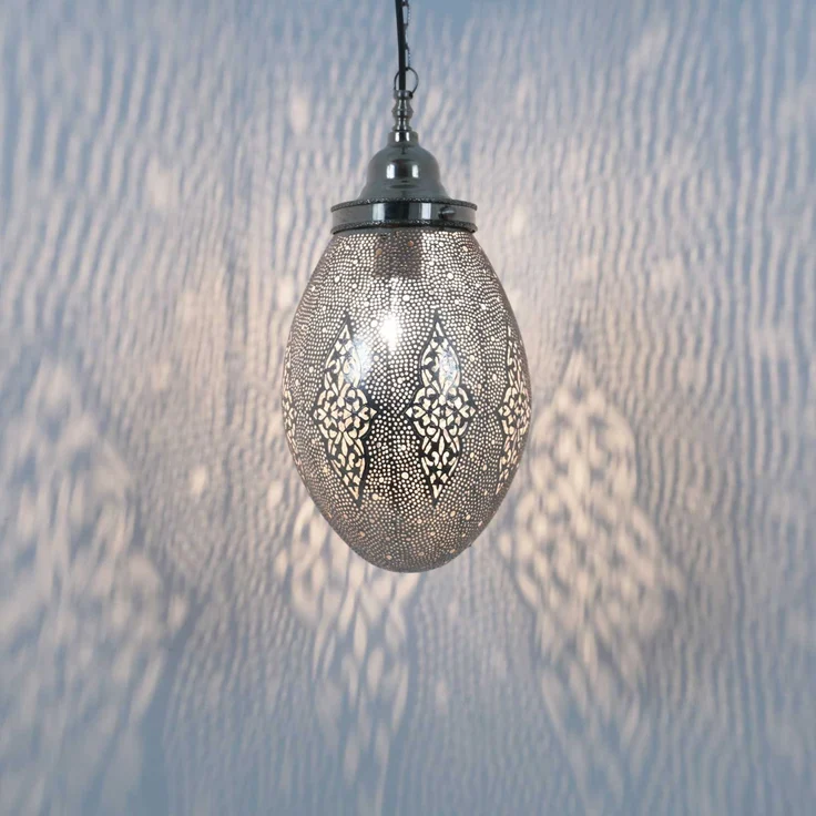 Orientalische Silberlampe Sanan – Bild 5