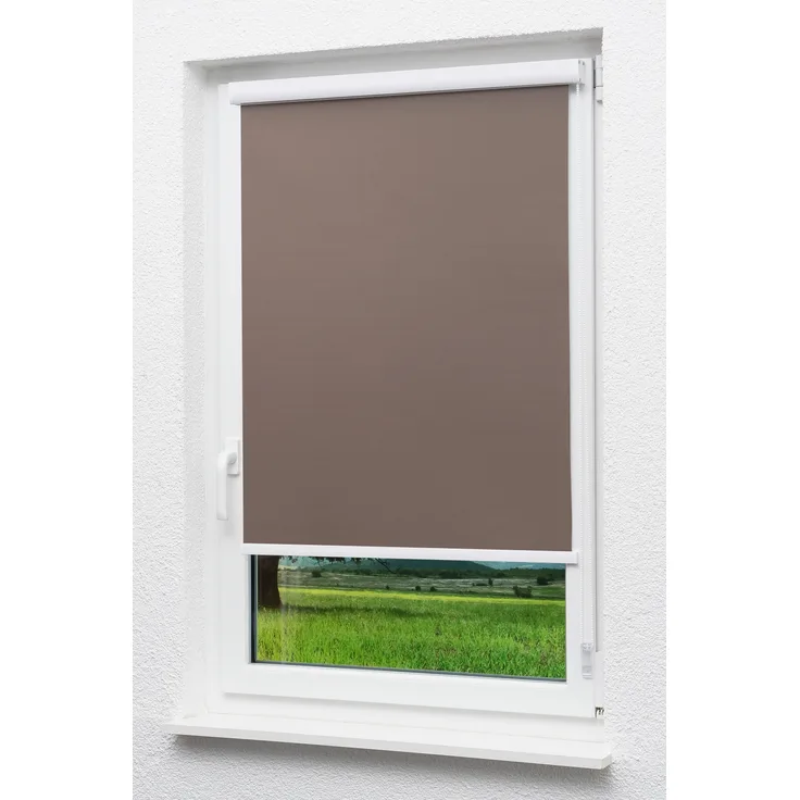 Lysel Outlet - Kassettenrollo abdunkelnd Schokobraun, (B x H) 50cm x 175cm in braun/Schokobraun