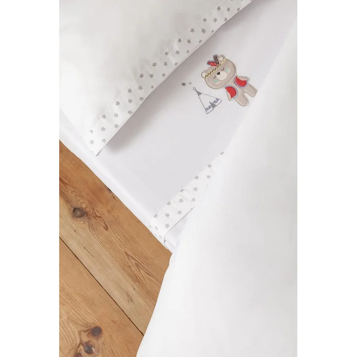 Interbaby 03197-18 Laken für das kinderbettchen TIPI OSO, weiss e grau, grau – Bild 9