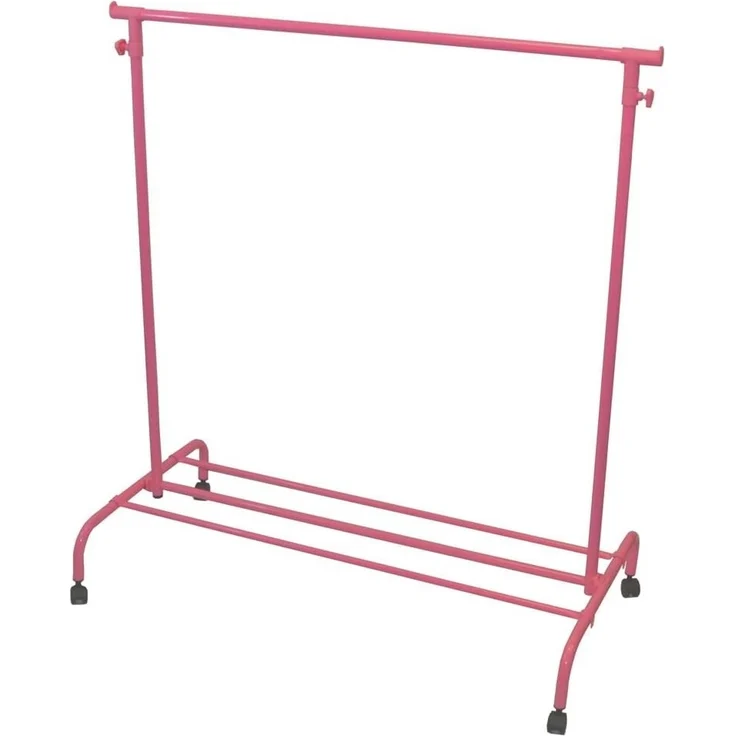 Home Vida Verstellbarer Kleiderständer für Einzelkleiderständer, Rosa – Bild 8