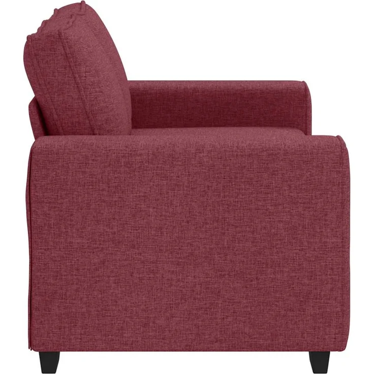 vidaXL 2-Sitzer-Sofa Weinrot 160x77x82 cm Stoff 4105159 – Bild 4