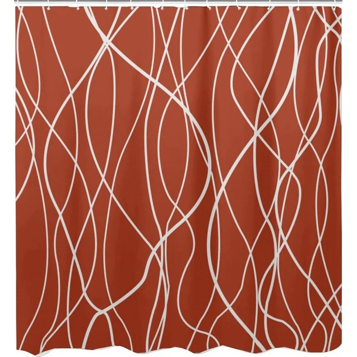 M&W DAS DESIGN Duschvorhang 180x200 Shower curtains Anti schimmel Waschbar – Bild 3