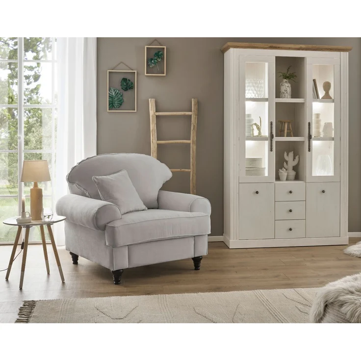 Sessel Adelina in grau 110 cm – Bild 5
