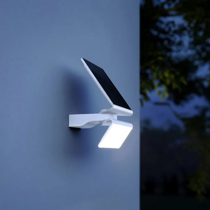 Steinel 'Xsolar L-S ONE' LED-Außenwandleuchte mit 140° Bewegungsmelder, Kunststoff weiß, 2500 mAh – Bild 2