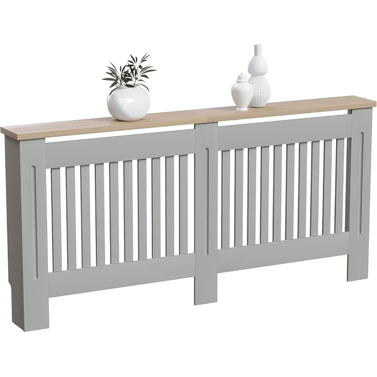 Vida Designs Kommoden & Sideboards, Mitteldichte Holzfaserplatte, Grau, Extra Groß