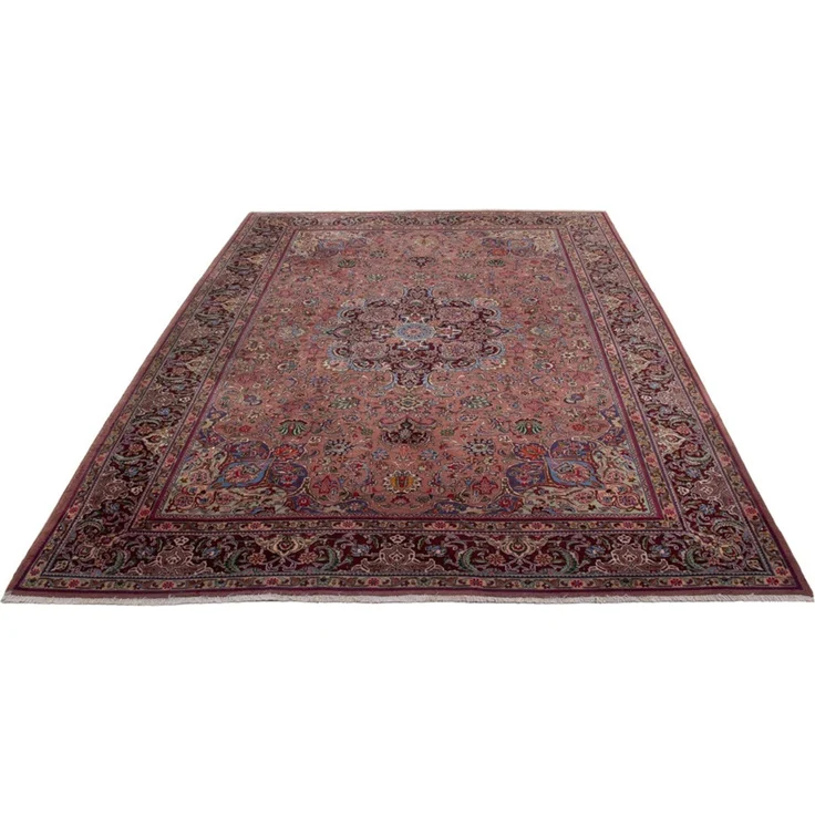 Perserteppich - Täbriz - 340 x 250 cm - hellrot – Bild 5