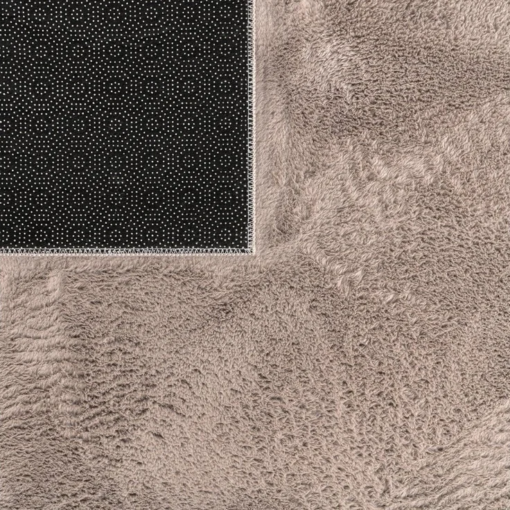 TT Home Teppich, Rechteckig, Höhe: 14 mm, Wohnzimmer Hochflor Teppich Kunstfell Modern Unifarben Flauschig Weich – Bild 2