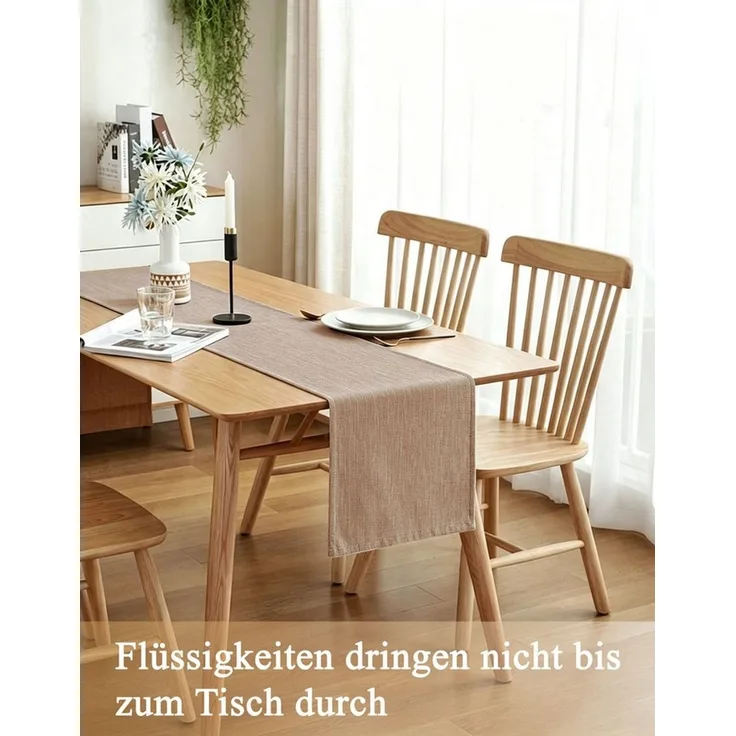 OTTO home Tischläufer Ozzie (1-tlg), Formstabil & pflegeleicht, gewebtes Design, uni, Dekoration, Esszimmer
