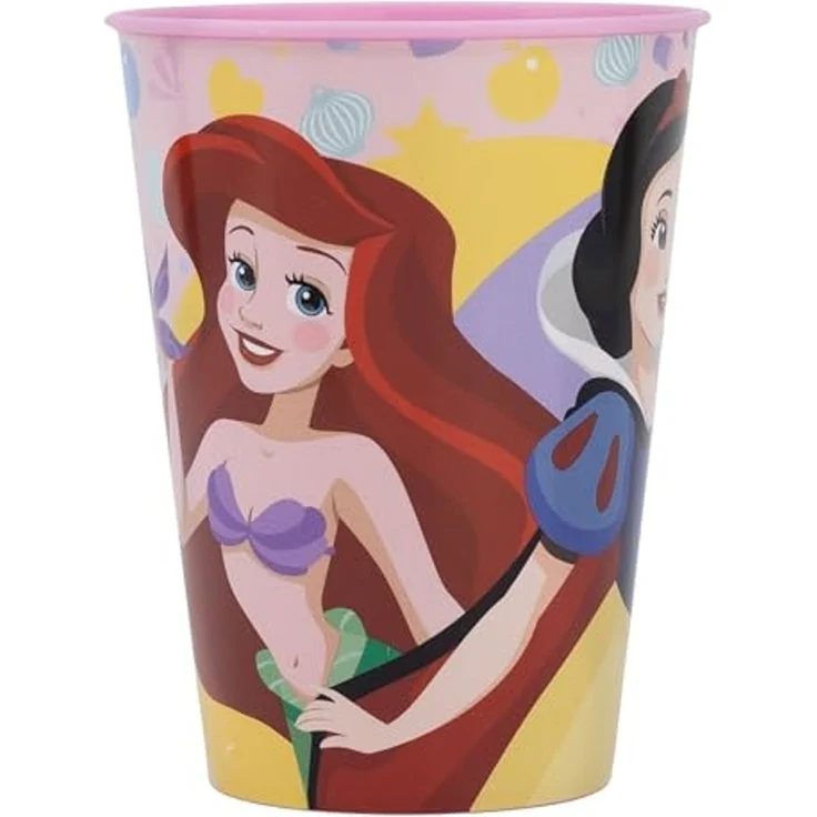 Storline Kinderbecher Disney Princess 260 ml Trinkbecher für Kita & Frühstück, Plastik – Bild 2