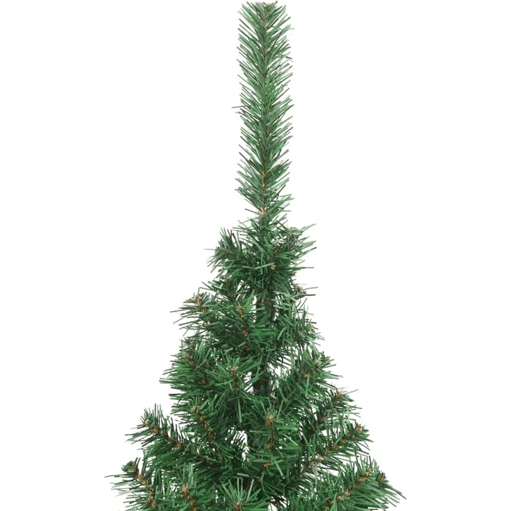 vidaXL Künstlicher Halb-Weihnachtsbaum mit Ständer Grün 180 cm PVC 321032 – Bild 5