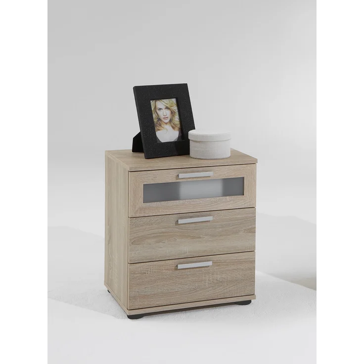 Nachttisch >JACK 2< in Eiche Dekor - 45x53,5x38cm (BxHxT) – Bild 2