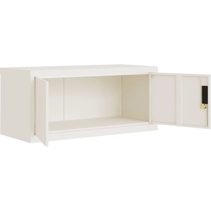 vidaXL Aktenschrank Weiß 90x40x240 cm Stahl 3188315 – Bild 4
