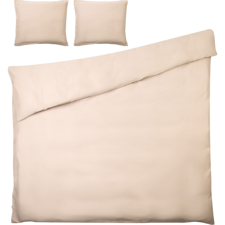 Bettwäsche-Set PARKROSE Baumwollsatin 200 x 200 cm Beige – Bild 3