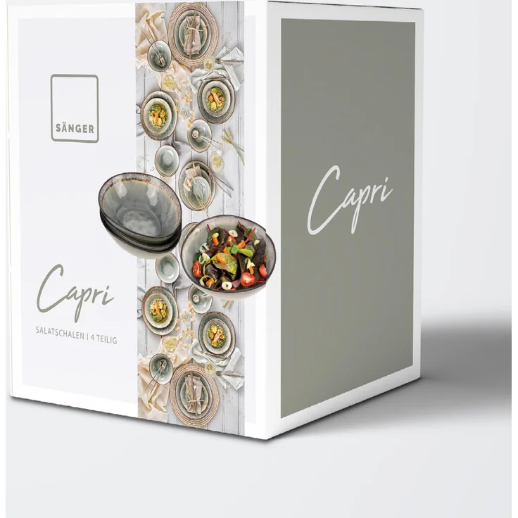 SÄNGER Salatschalen Set Capri Grau 4 teilig – Bild 6