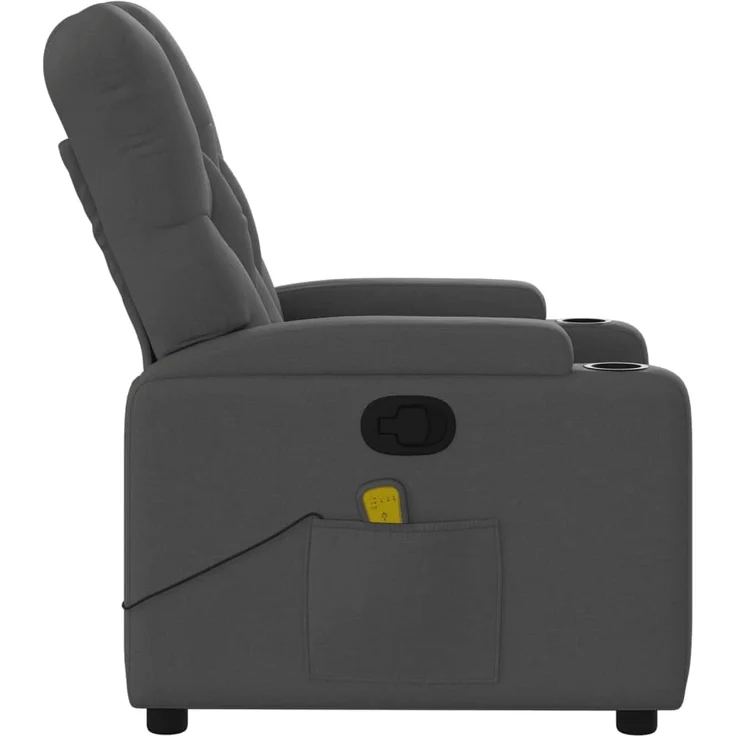 vidaXL Massage-Relaxsessel, Stoff, Dunkelgrau 3206065 – Bild 7