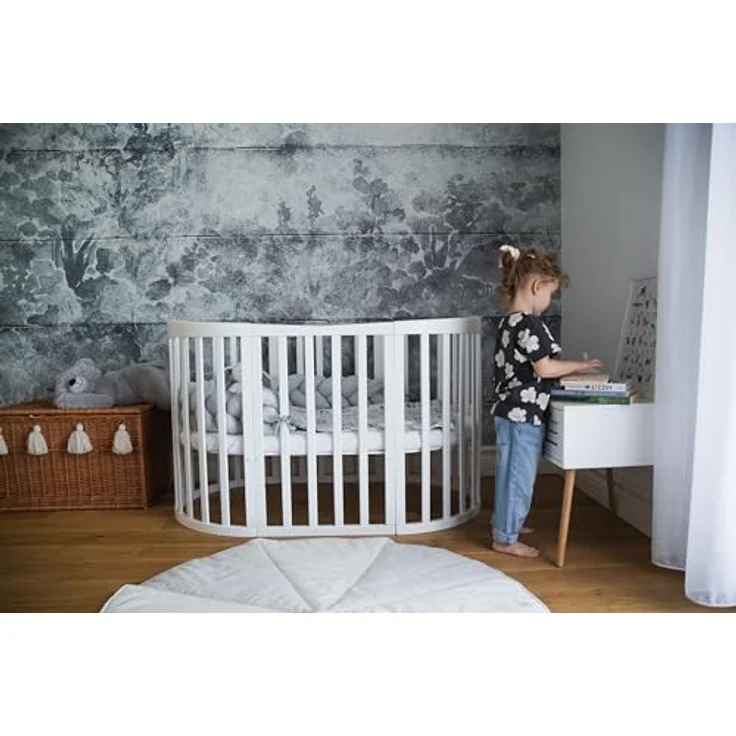 Wasserdichtes Spannbettlaken – Ovales 7-in-1-Babyb – Bild 6