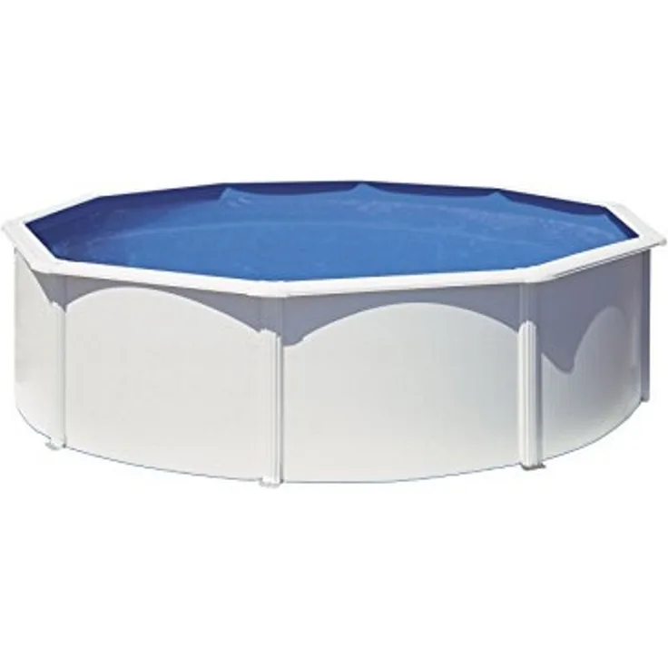 SwimFun Stahlwandpool rund Ø460 × H120 cm– Komplett-Poolpaket für Familien