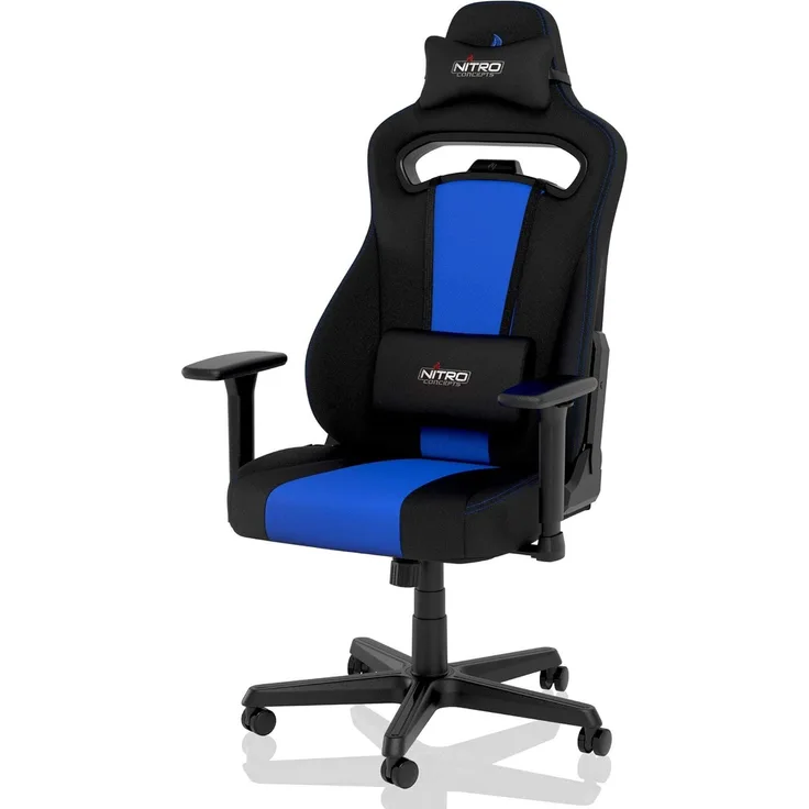 NITRO CONCEPTS E250 Gaming Stuhl - Bürostuhl Ergonomisch- Schreibtischstuhl - Zocker Stuhl - Gaming Sessel - Drehstuhl mit R