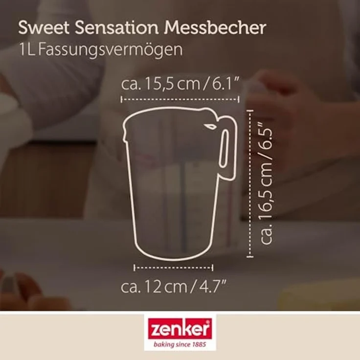 Zenker Sweat Sensation Messbecher 1 L Kunststoff Messkanne – Bild 4
