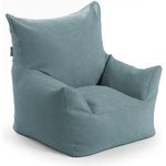 mokebo Der Pausenheld Kindersessel, Kindersitzsack in Petrol, ergonomisch, robust und flauschig, ideal für Kinder von 2 bis 6 Jahren