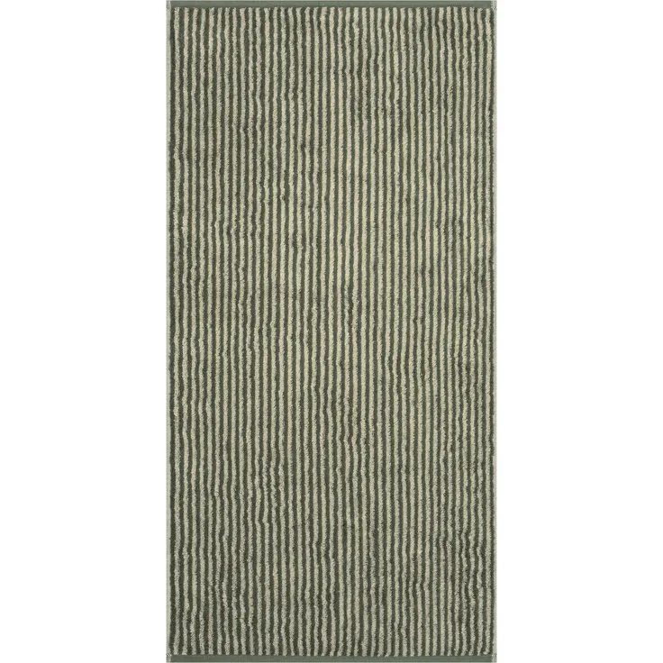 Cawö Duschtuch TWO-TONE STRIPE BL 80x150 cm grün Badetuch Handtuch Handtücher Saunatuch Strandtuch