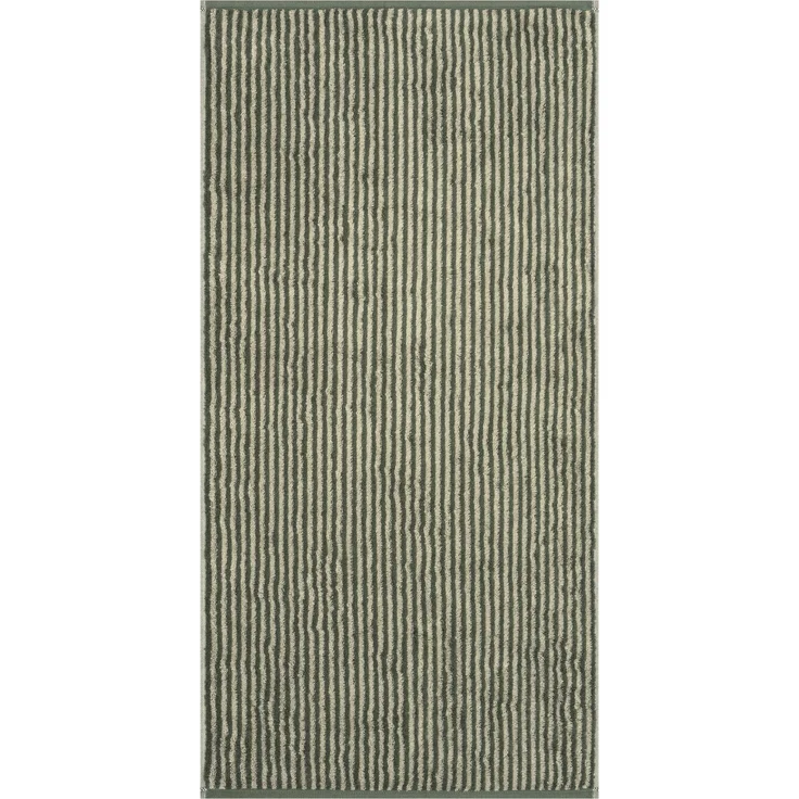Cawö Duschtuch TWO-TONE STRIPE BL 80x150 cm grün Badetuch Handtuch Handtücher Saunatuch Strandtuch