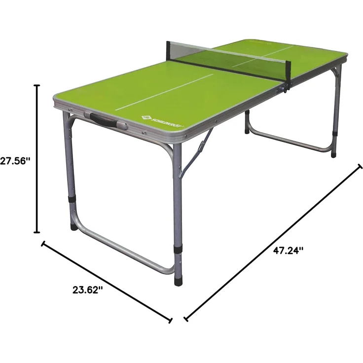 Schildkröt Tragbarer Midi-Tischtennistisch, Holz grün, 60 x 120 x 70 cm – Bild 9