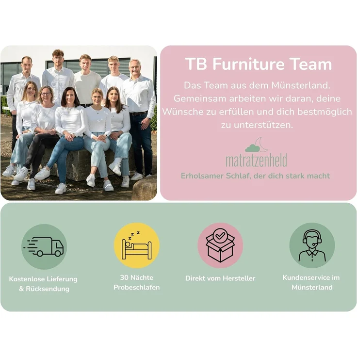Matratzenheld Wellness Matratze | Made in Germany | Orthopädische 7-Zonen Kaltschaummatratze | produziert in Deutschland | Härtegrad 4 (H4) 100-120 kg | Öko-Tex Zertifiziert | Höhe 18cm | 140x200 cm – Bild 6