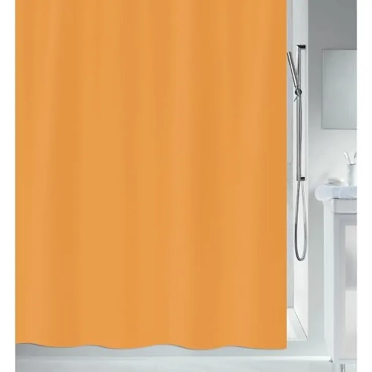 spirella Duschvorhang PRIMO Breite 180 cm, Anti-Schimmel Textil-Duschvorhang, Polyester, 180x200 cm, waschbar