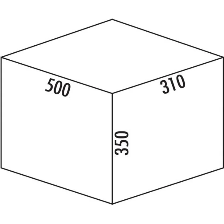 Cox Stand-UP® 350 K/500-3, Abfallsammler für vorhandene Auszüge, anthrazit, H 350 mm – Bild 2