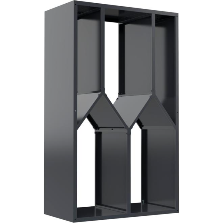 Westmann Castra B | Metall Kaminholzregal innen – Bild 3