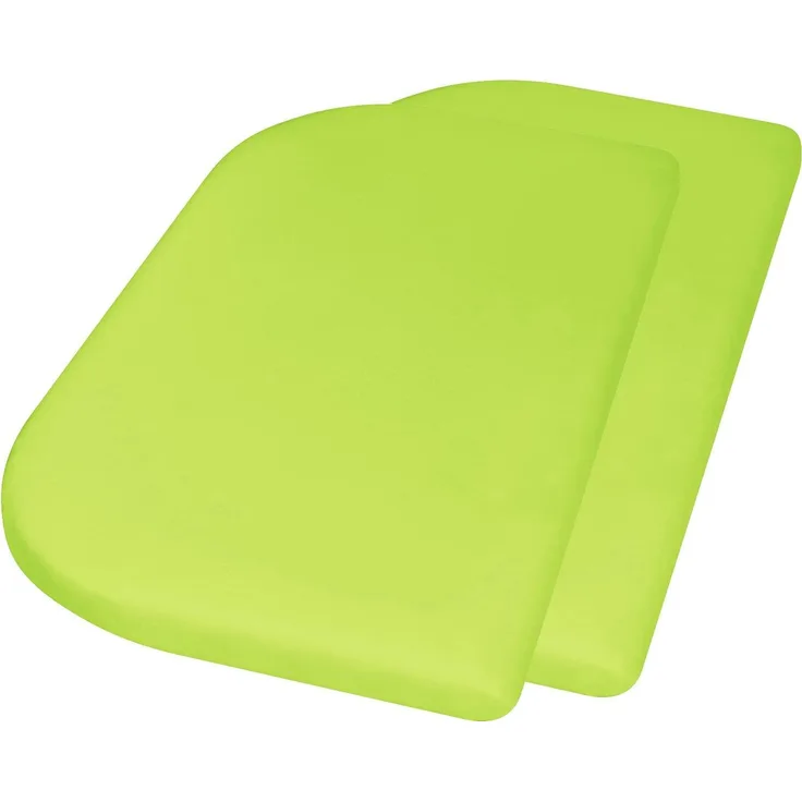 Playshoes Spannbettlaken Junior 89x51 + 10 cm Baumwolle grün 2 Stück