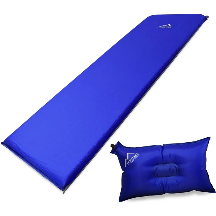 normani Luftmatratze Selbstaufblasbare Luftmatratze und Luftkissen, (1-St), Isomatte Outdoormatte Campingmatte Schlafmatte Reisematte Strandmatte – Bild 1