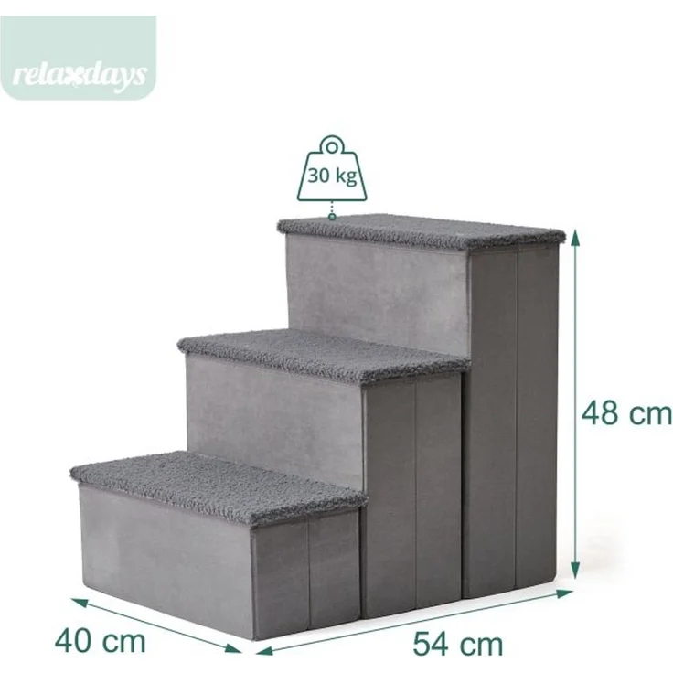 Relaxdays Faltbare Hundetreppe mit Stauraum – Bild 4