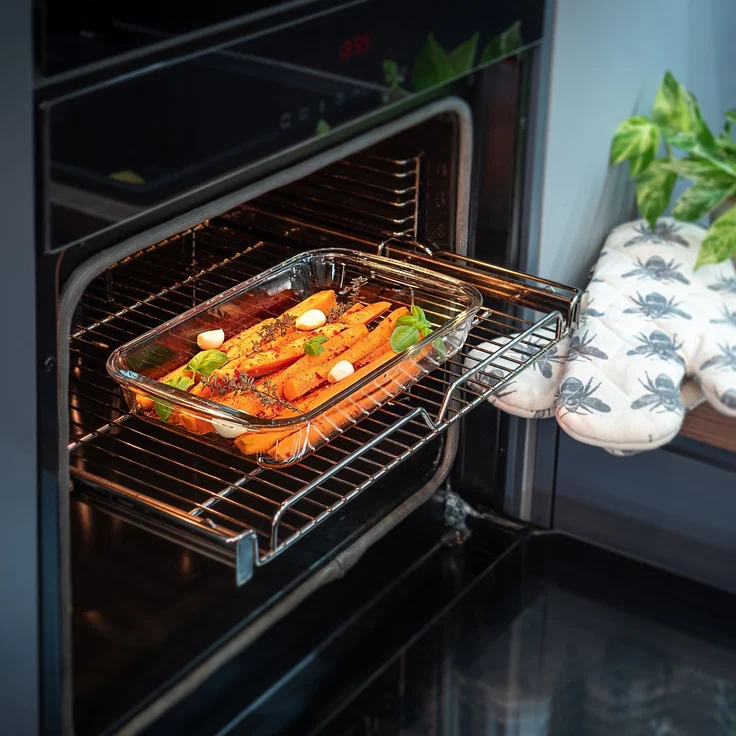 KADAX 1.5L rechteckige hitzebeständige Glasform, 2 Stück, klein, zum Backen – Bild 5