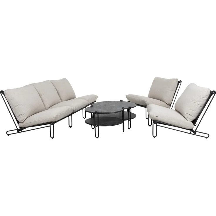 Brafab Blixt Loungetisch Aluminium rund – Bild 4