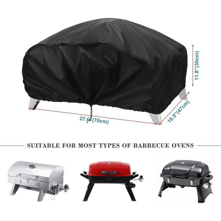 LuxusKollektion Grillabdeckhaube Grill Abdeckhaube für Weber Q100/Q120/Q1000/Q1200/Q1400 Gasgrill – Bild 2